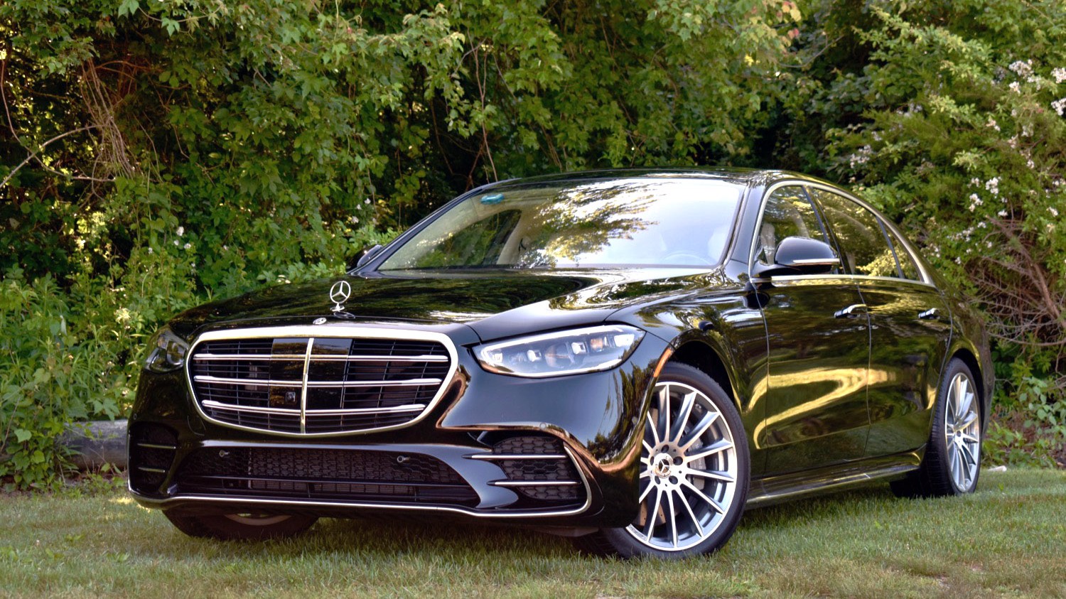 Black Mercedes-Benz S-Class luxury sedan